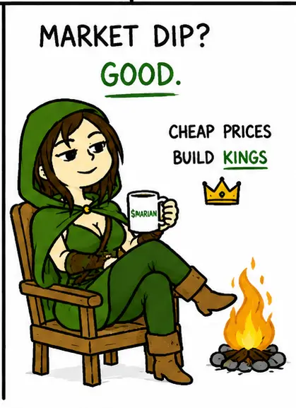 $MARIAN comic β market dip? good. cheap prices build kings